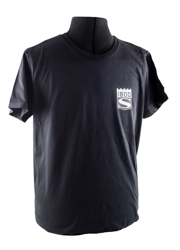T-shirt svart 1800S emblem i gruppen Tillbehr / T-shirts / T-shirts P1800 hos VP Autoparts AB (VP-TSBK14)