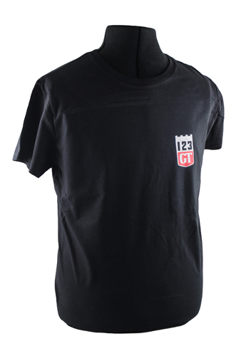T-shirt svart 123GT emblem i gruppen Tillbehr / T-shirts / T-shirts Amazon hos VP Autoparts AB (VP-TSBK15)