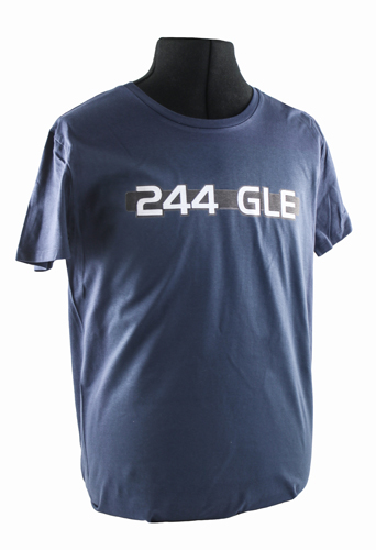 T-shirt blue 244 GLE emblem in the group Accessories / T-shirts / T-shirts 240/260 at VP Autoparts AB (VP-TSBL17)
