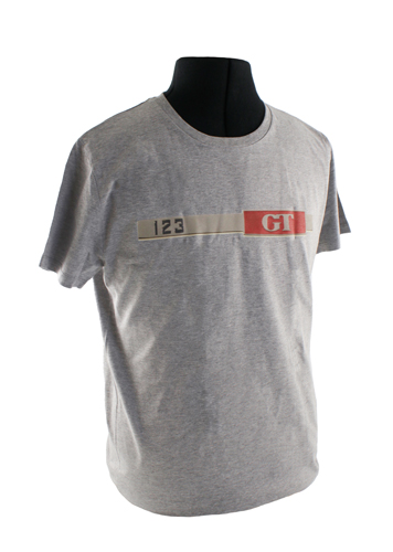 T-shirt grey Emblem 123GT in the group Accessories / T-shirts / T-shirts Amazon at VP Autoparts AB (VP-TSGY10)