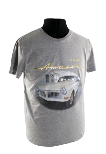 T-shirt grey 122 project car in the group Accessories / T-shirts / T-shirts Amazon at VP Autoparts AB (VP-TSGY12)