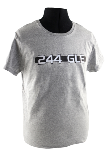 T-shirt grey 244 GLE emblem in the group Accessories / T-shirts / T-shirts 240/260 at VP Autoparts AB (VP-TSGY17)