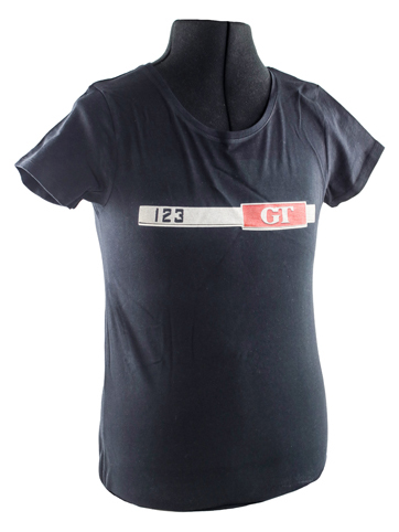 T-Shirt dam svart 123GT emblem  i gruppen Tillbehr / T-shirts / T-shirts Amazon hos VP Autoparts AB (VP-TSWBK10)
