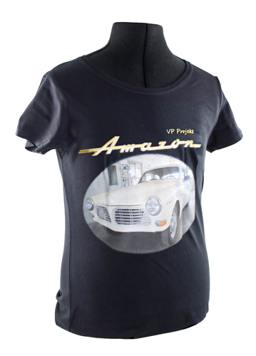 T-Shirt woman black 122 project car in the group Accessories / T-shirts / T-shirts Amazon at VP Autoparts AB (VP-TSWBK12)