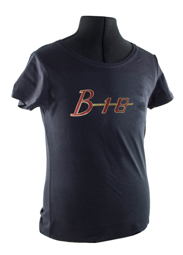 T-Shirt dam svart B18 emblem i gruppen Tillbehr / T-shirts / T-shirts 140/164 hos VP Autoparts AB (VP-TSWBK24)