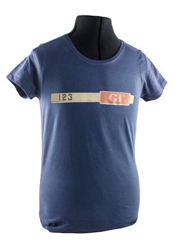 T-shirt woman blue 123GT badge  in the group Accessories / T-shirts / T-shirts Amazon at VP Autoparts AB (VP-TSWBL10)