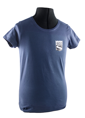 T-shirt dam bl 1800S emblem i gruppen Tillbehr / T-shirts / T-shirts P1800 hos VP Autoparts AB (VP-TSWBL14)