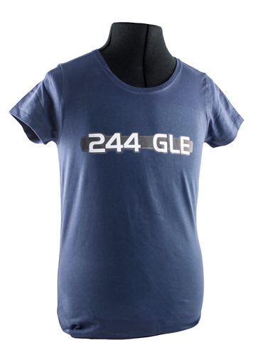 T-shirt woman blue 244 GLE emblem in the group Accessories / T-shirts / T-shirts 240/260 at VP Autoparts AB (VP-TSWBL17)