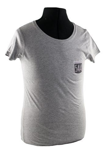 T-shirt woman grey 544 badge  in the group Accessories / T-shirts / T-shirts PV/Duett at VP Autoparts AB (VP-TSWGY09)
