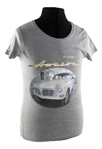 T-shirt woman grey 122 project car in the group Accessories / T-shirts / T-shirts Amazon at VP Autoparts AB (VP-TSWGY12)