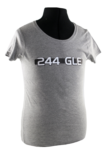 T-shirt woman grey 244 GLE emblem in the group Accessories / T-shirts / T-shirts 240/260 at VP Autoparts AB (VP-TSWGY17)