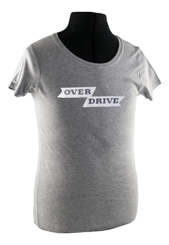 T-Shirt woman grey overdrive emblem in the group Accessories / T-shirts / T-shirts Amazon at VP Autoparts AB (VP-TSWGY20)