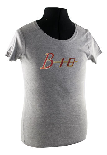 T-Shirt woman grey B18 emblem in the group Accessories / T-shirts / T-shirts 140/164 at VP Autoparts AB (VP-TSWGY24)