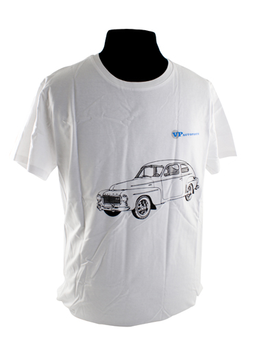 T-Shirt vit Volvo PV i gruppen Tillbehr / T-shirts / T-shirts PV/Duett hos VP Autoparts AB (VP-TSWT01)