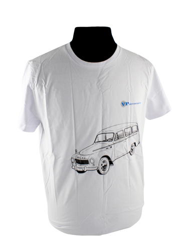 T-Shirt vit Volvo Duett i gruppen Tillbehr / T-shirts / T-shirts PV/Duett hos VP Autoparts AB (VP-TSWT02)