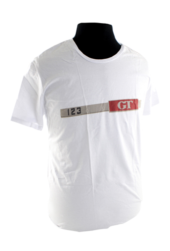 T-shirt vit Emblem 123GT i gruppen Tillbehr / T-shirts / T-shirts Amazon hos VP Autoparts AB (VP-TSWT10)