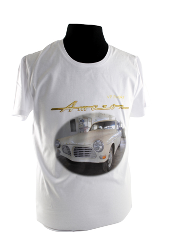 T-shirt white 122 project car in the group Accessories / T-shirts / T-shirts Amazon at VP Autoparts AB (VP-TSWT12)