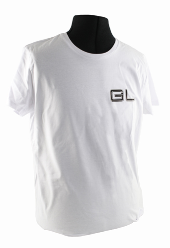 T-shirt vit GL emblem i gruppen Tillbehr / T-shirts / T-shirts 240/260 hos VP Autoparts AB (VP-TSWT16)