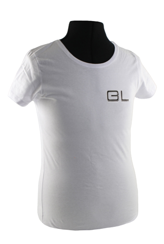 T-shirt dam vit GL emblem i gruppen Tillbehr / T-shirts / T-shirts 240/260 hos VP Autoparts AB (VP-TSWWT16)