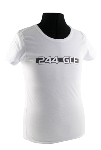 T-shirt dam vit 244 GLE emblem i gruppen Tillbehr / T-shirts / T-shirts 240/260 hos VP Autoparts AB (VP-TSWWT17)