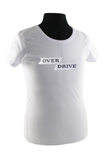 T-shirt dam vit overdrive emblem i gruppen Tillbehr / T-shirts / T-shirts Amazon hos VP Autoparts AB (VP-TSWWT20)