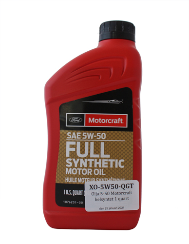 Motor Oil 5-50 Motorcraft 1 Quart in the group  /  / Oil & oil filters at VP Autoparts AB (XO-5W50-QGT)