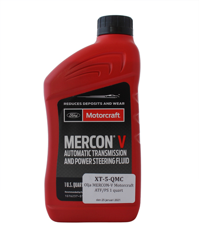 Olja MERCON-V Motorcraft ATF/PS 1 quart i gruppen Tillbehr / Kemikalier / Olja automatlda hos VP Autoparts AB (XT-5-QMC)