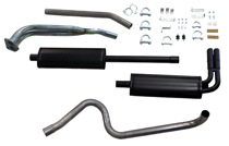 Avgassystem 544 B18 2" dubbla rr fram