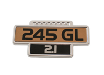 Emblem Baklucka 245 GL 2.1