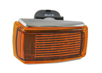 Blinklykta kromad 240 85-89/700 gult glas