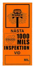 Decal "Nsta 1000-milsservice" orange