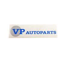 Dekal "VP-Autoparts" bl�/vit 300x75 mm - Utskuren