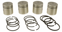 Piston kit with rings B4B 0,020"