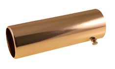 Tail pipe chromed brass 58 mm