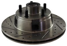 Bromsskiva Mustang 65-67 Slitsad/borrad vnster