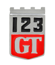 Emblem "123 GT" Amazon skrm