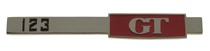 Emblem "123 GT" Amazon bagage