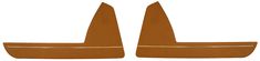 Door panel 1800S 64-69 lower brown pair