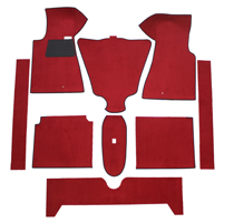 Mattsats 140 -71 med rattvxel. Rd textil