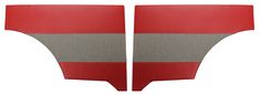 Panel Rear side Duett 58-62 red/greywh