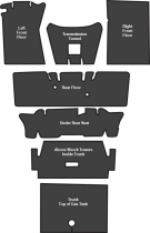Matta Ljudisolerande Mustang 65-73 FB Full Sats