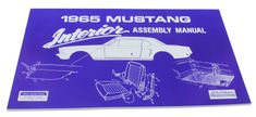 Verkstadsbok Inredning Mustang 1965