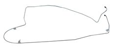 Brake line Mustang 64-66, front-re, Disc