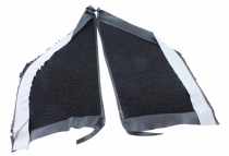 Matta Torpedsida Mustang Pony 65-66 CP/FB Svart