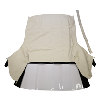 Convertible top w.plastic curtain 65-66
