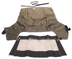 Cabtop 67-68 med plastruta svart