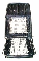 Seat back/bottom Hi-back 69-70 RH