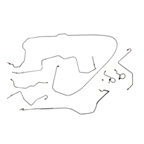 Brake line kit Mustang 68-69 V8 drums