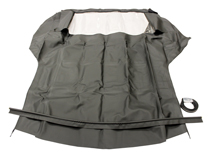 Cabtop 71-73 med plastruta svart