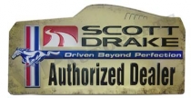 Skylt Scott Drake "Authorized Dealer"